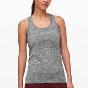 Lululemon Swiftly Tech Racerback Tank Top Spacedye Gray Workout Athleisure-8
